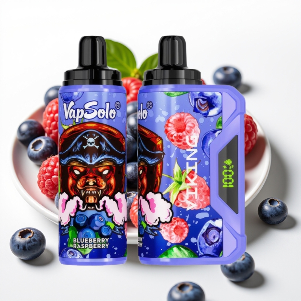 VapSolo VIKING 12000 Pufov & 22ml Borovnica Malina