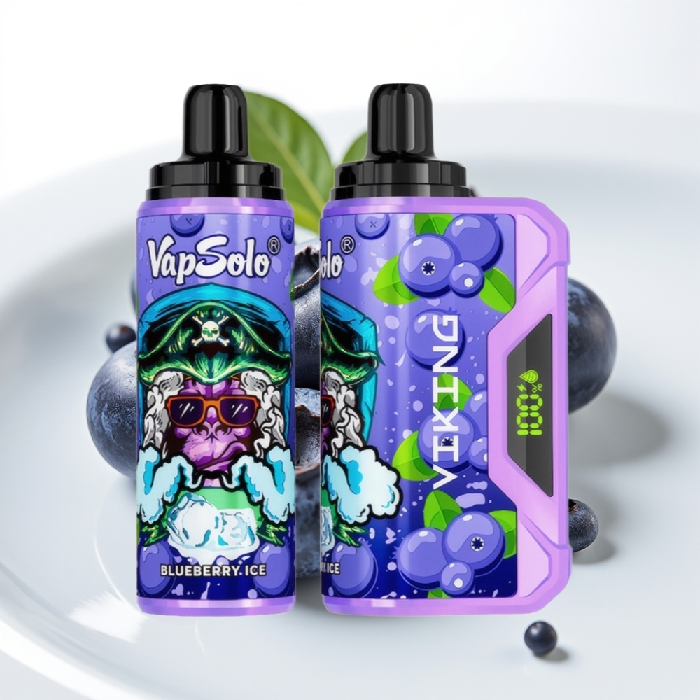 VapSolo VIKING 22ml Borovnica Vape za enkratno uporabo